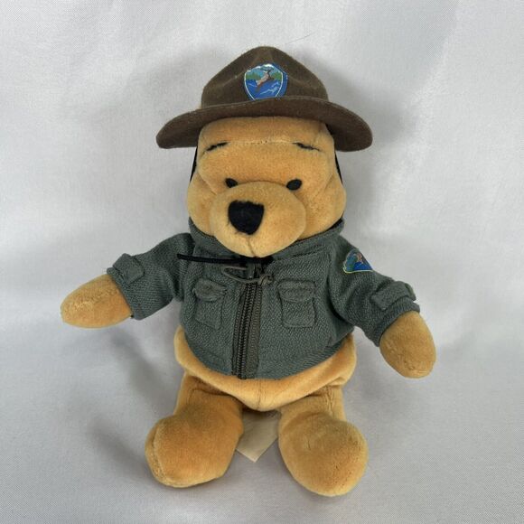Disney Other - Disneyland Resort Walt Disney Winnie The Pooh Ranger Pooh Beanie Plush 8"